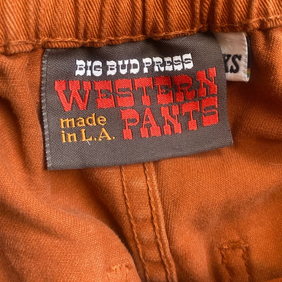 Big Bud Press Western Pants Burnt Terracotta - Picture 3 of 3